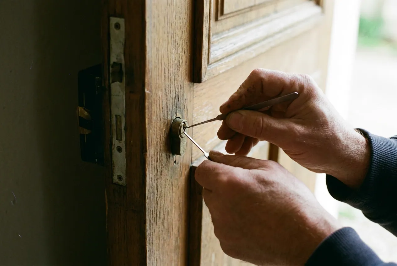 Serrurier ouvrant une porte sans dégradation à Saint-Pierre-du-Perray avec des outils professionnels